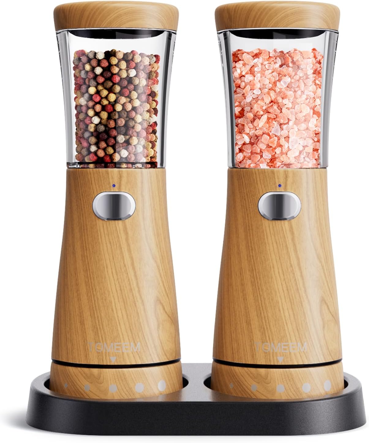 Electric Salt and Pepper Grinder Set