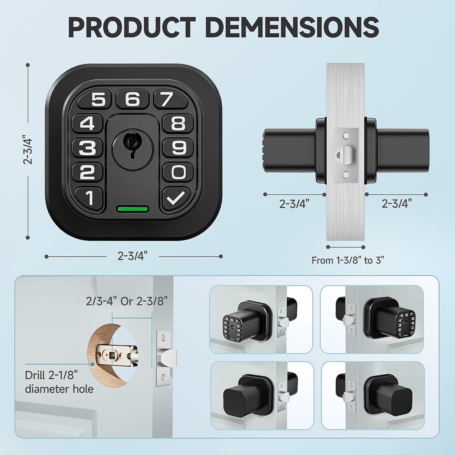 Fingerprint Door knob