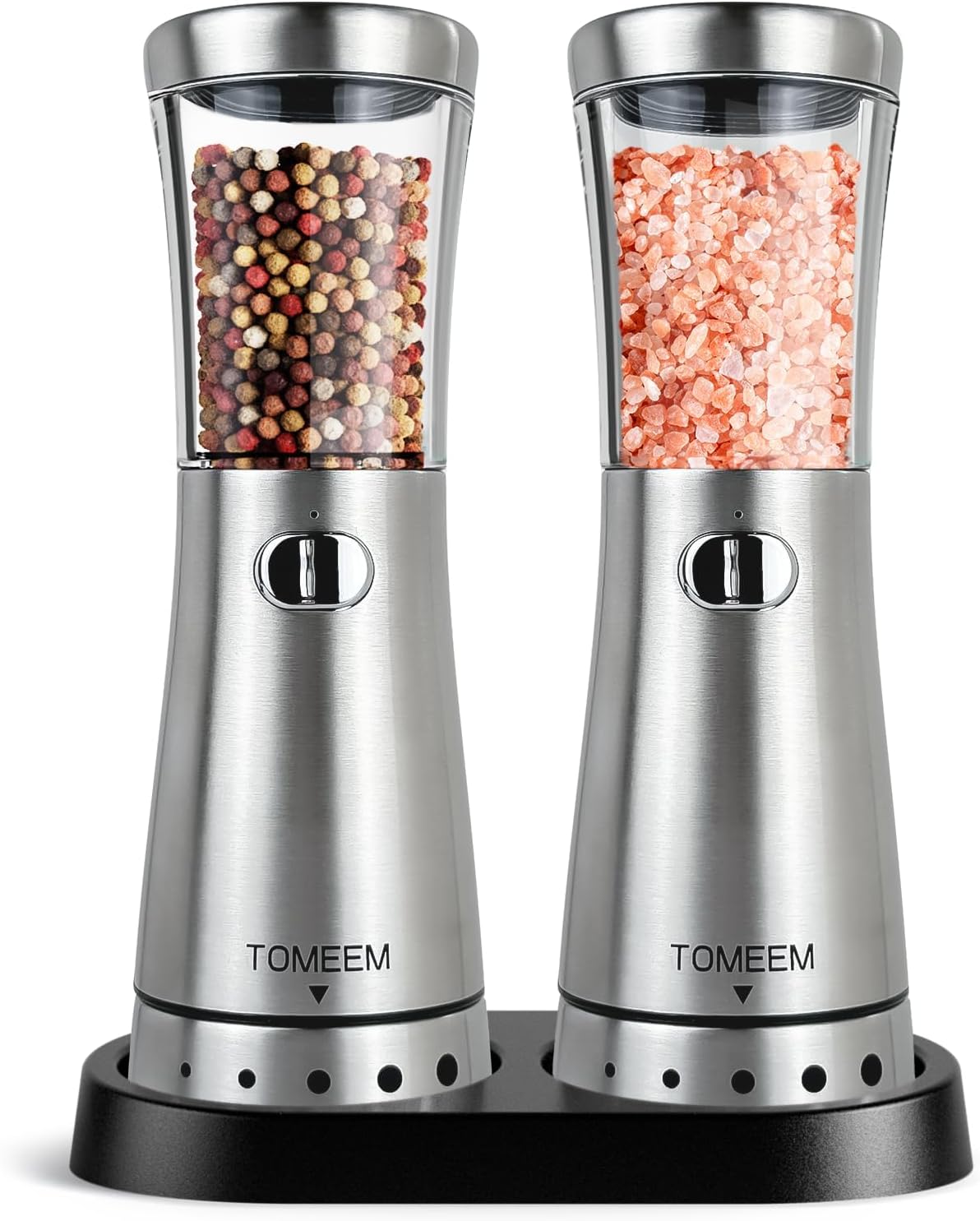 Electric Salt and Pepper Grinder Set