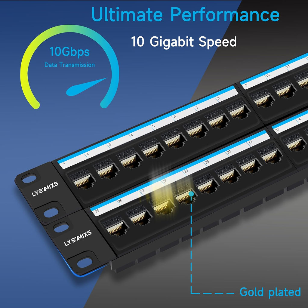 48 Port RJ45 Cat6 Patch Panel