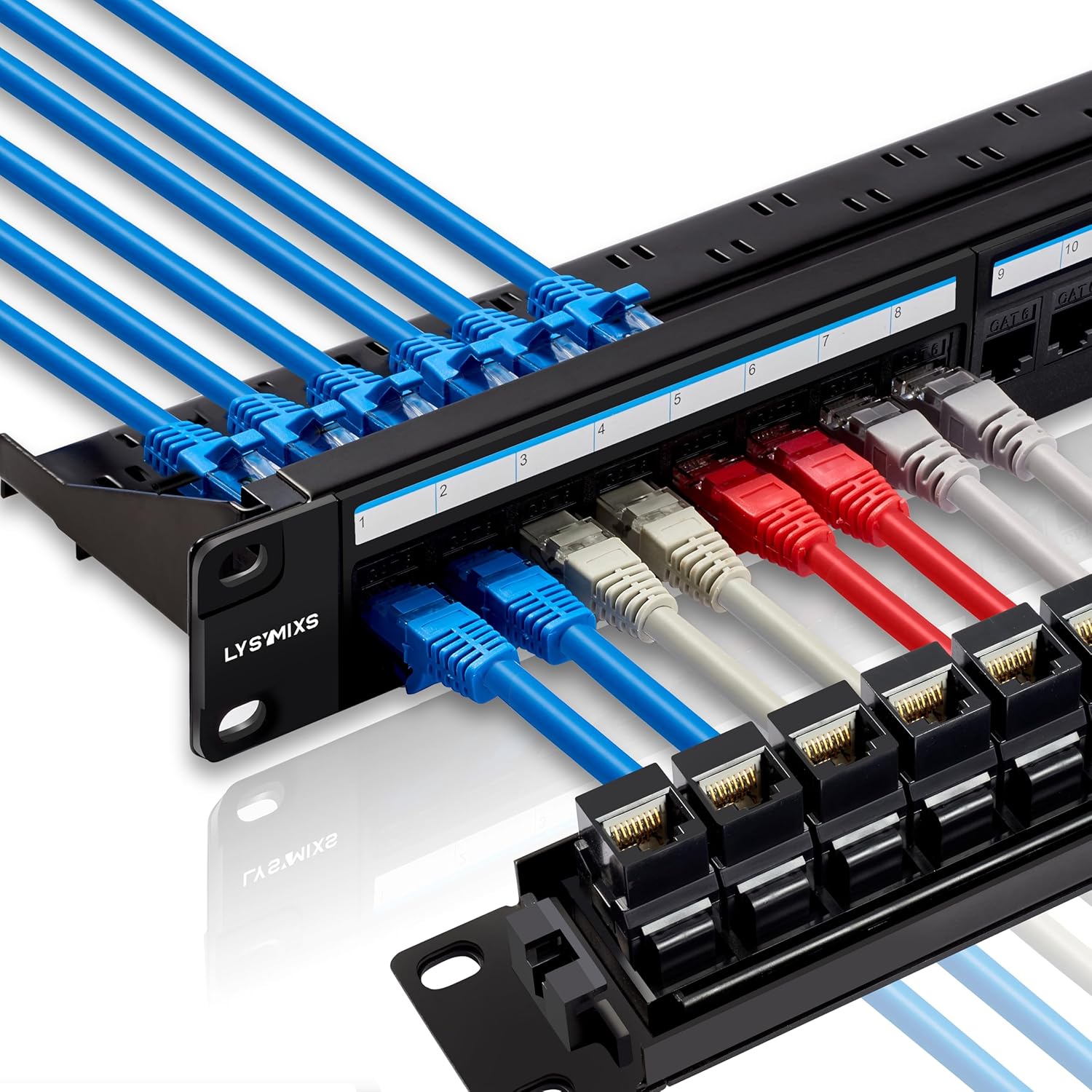 48 Port RJ45 Cat6 Patch Panel