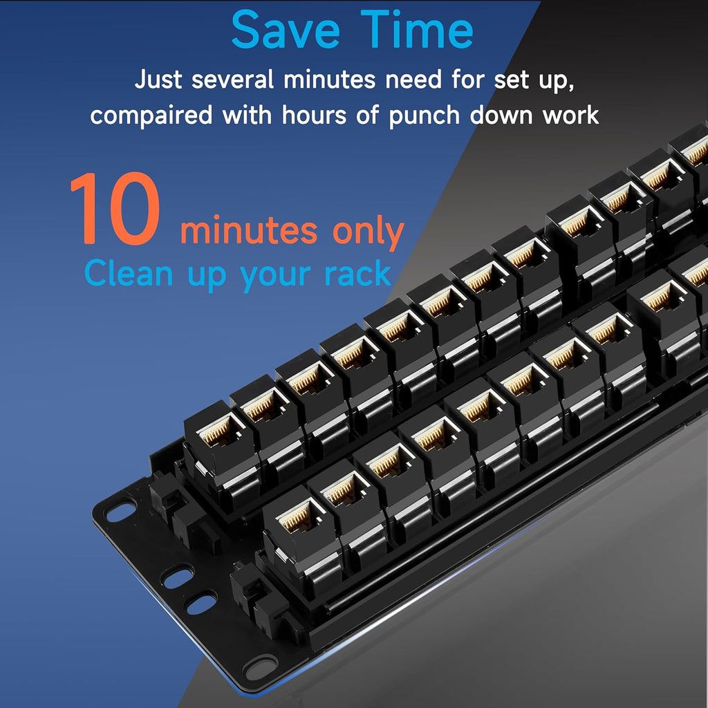 48 Port RJ45 Cat6 Patch Panel